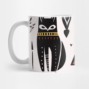 Egyptian cat motive Mug